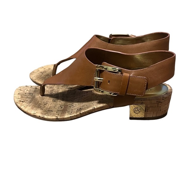michael kors london thong block heel